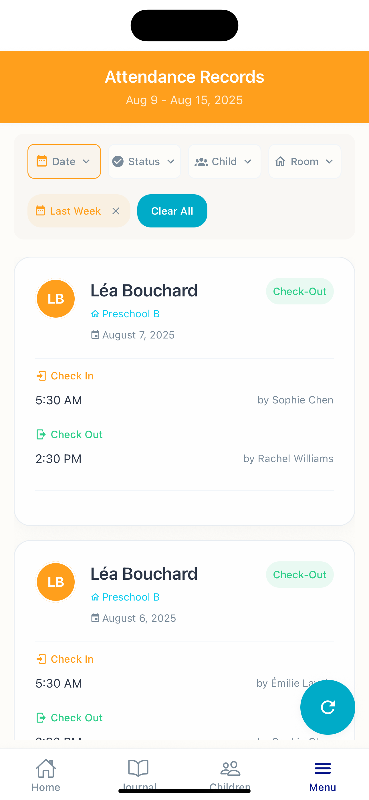 Attendance Tracking